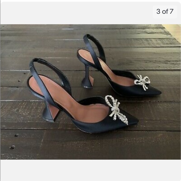 AMINA MUADDI ROSIE BLACK 36.5 WITH BOX AND DUSTBAG - Picture 2 of 7